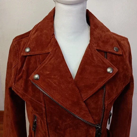 NWT Suede Moto Jacket BLANKNYC XS - Picture 6 of 16